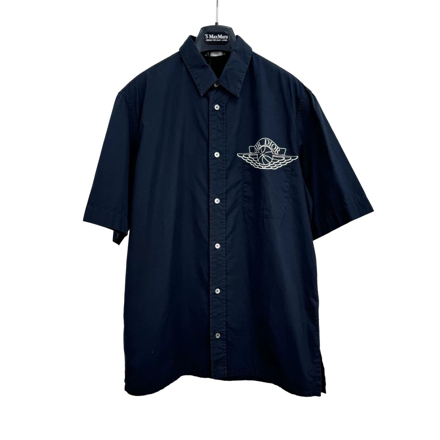 Dior AR DIOR x Air J1 short-sleeve shirt navy 39 | Grailed
