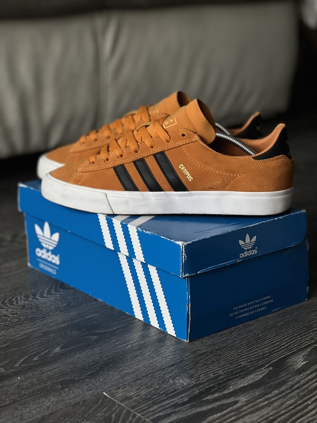 Adidas Streetwear Campus Vulc 2 Real Gold Grailed