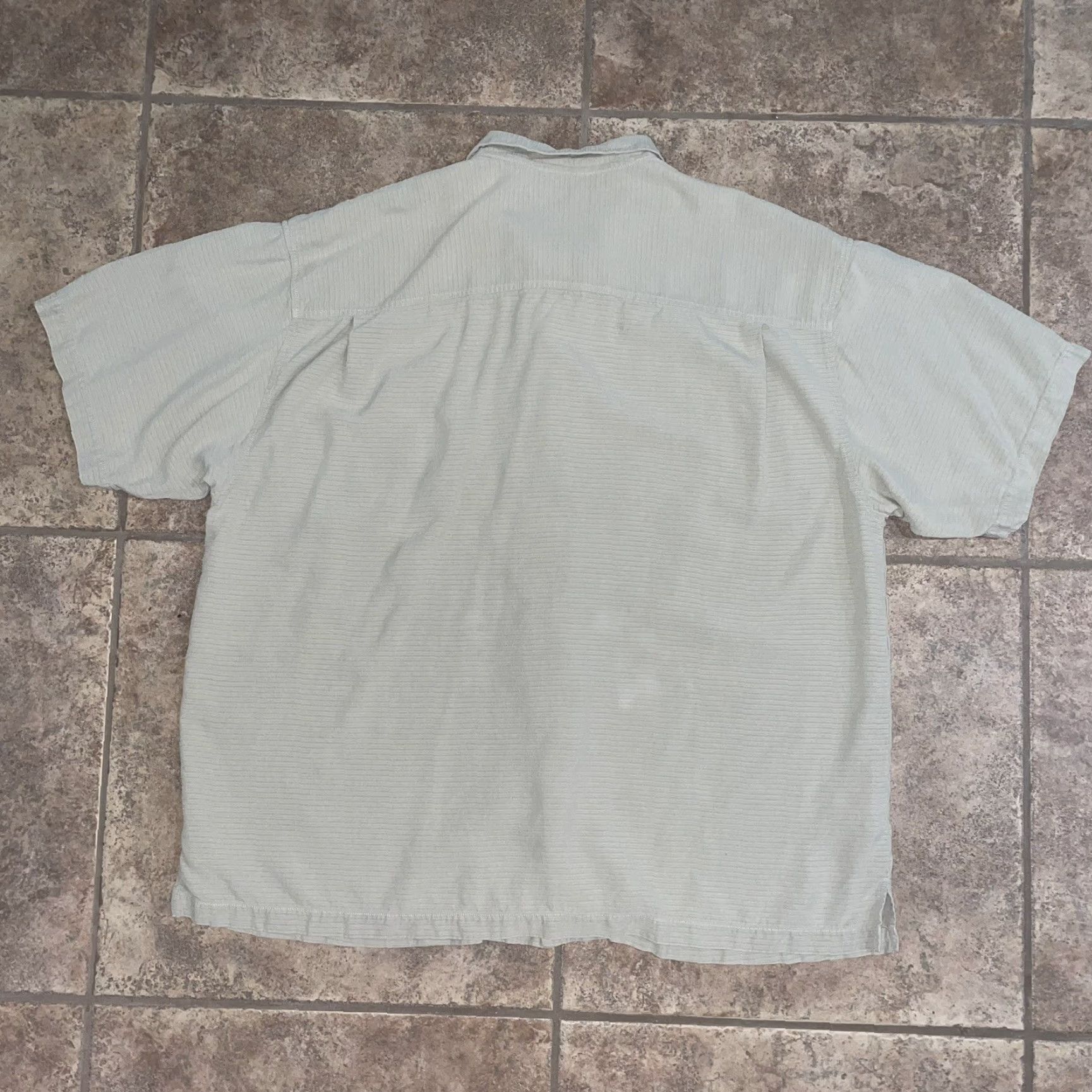 Tommy Bahama Tommy Bahama Pocket Shirt Mens 2XL Short Sleeve 100% Silk Gray Aloha Style Size US XXL / EU 58 / 5 - 5 Thumbnail