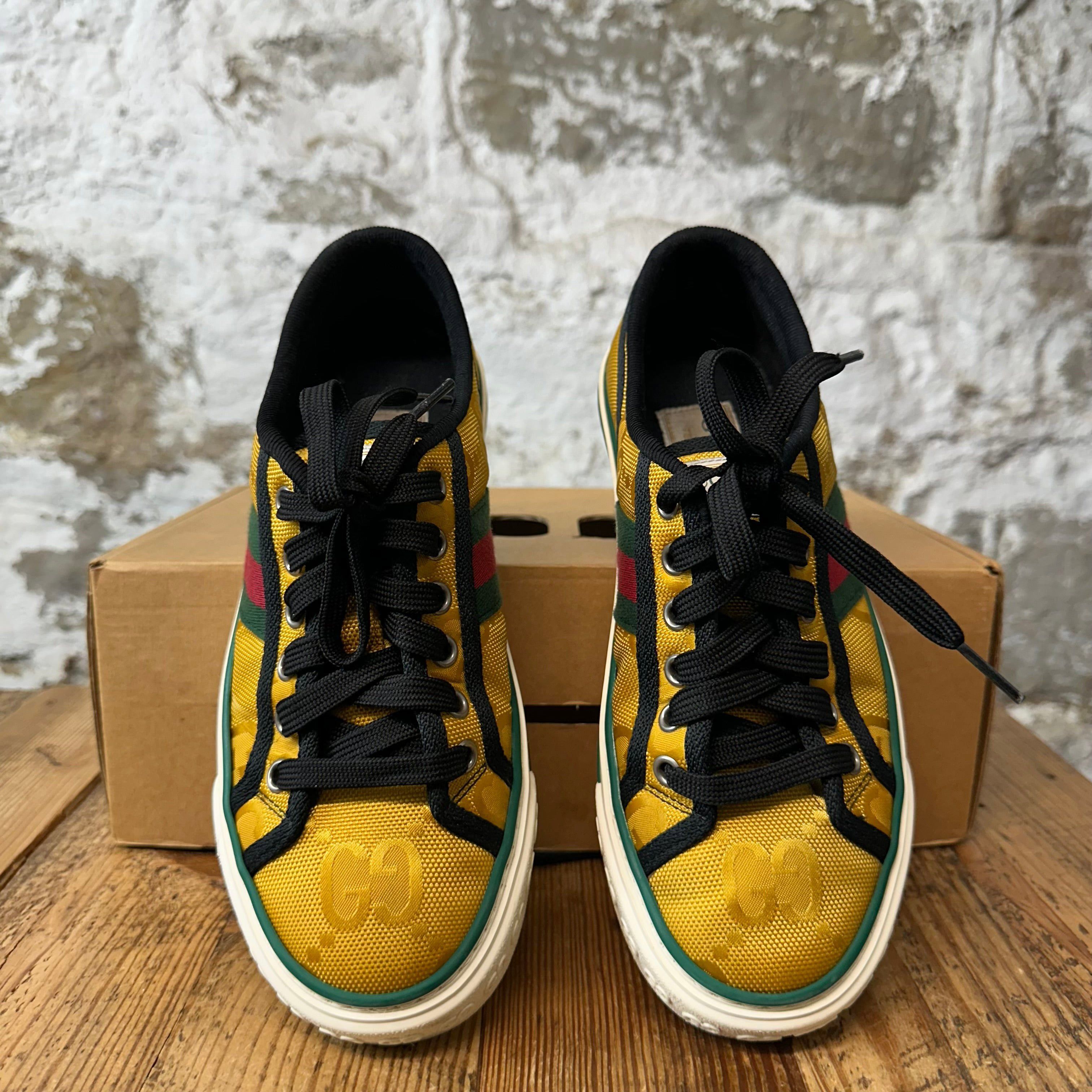 Gucci Gucci Tennis 1977 Yellow GG Nylon Sneaker Sz 4.5 (36) Size US 5 / EU 37 - 3 Thumbnail