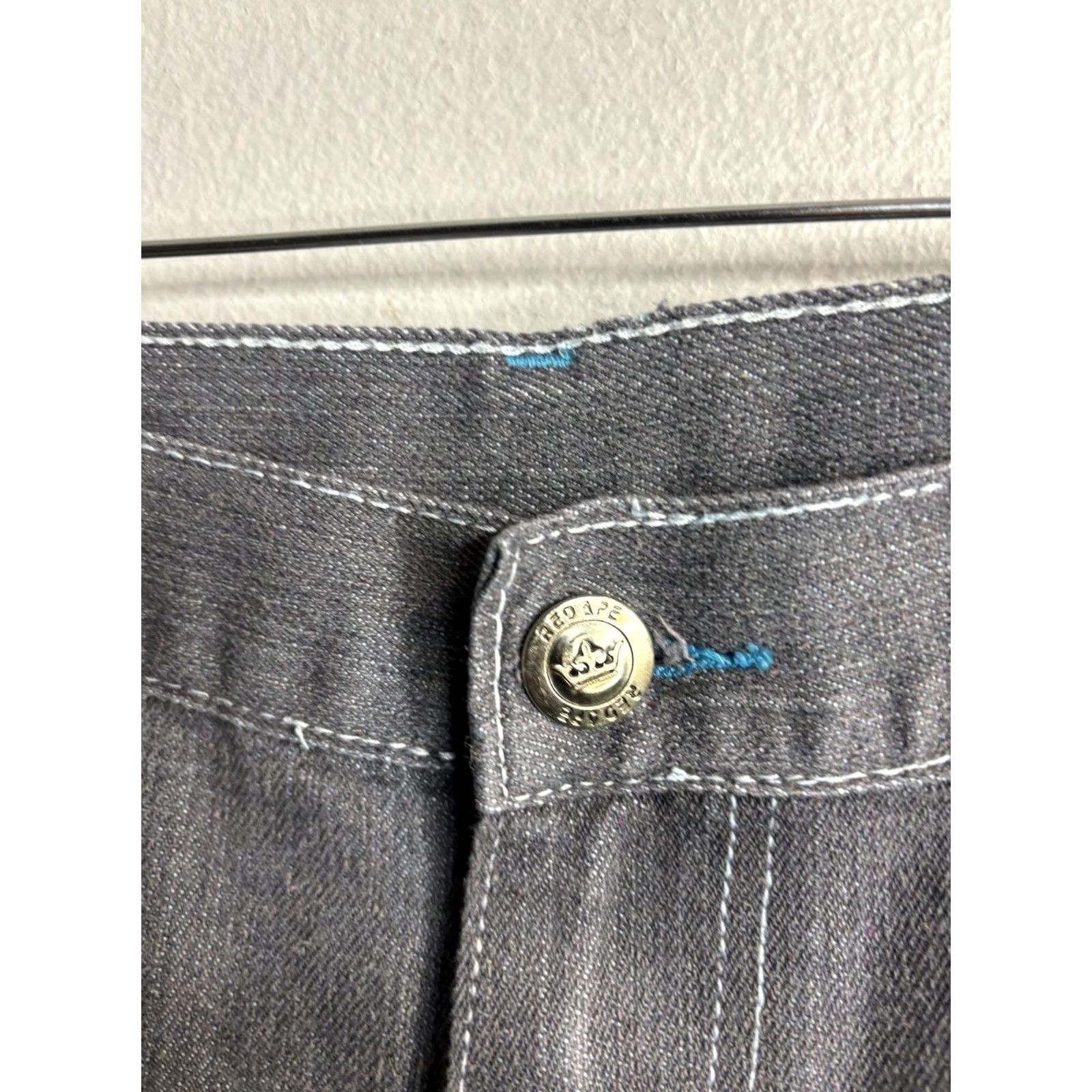 Vintage VINTAGE Red Ape Jeans Mens 50 Gray High Rise Tapered Embroidered Denim Streetwear Jeans Men Gray Size 50 Modern 90s Style Size US 34 / EU 50 - 6 Thumbnail