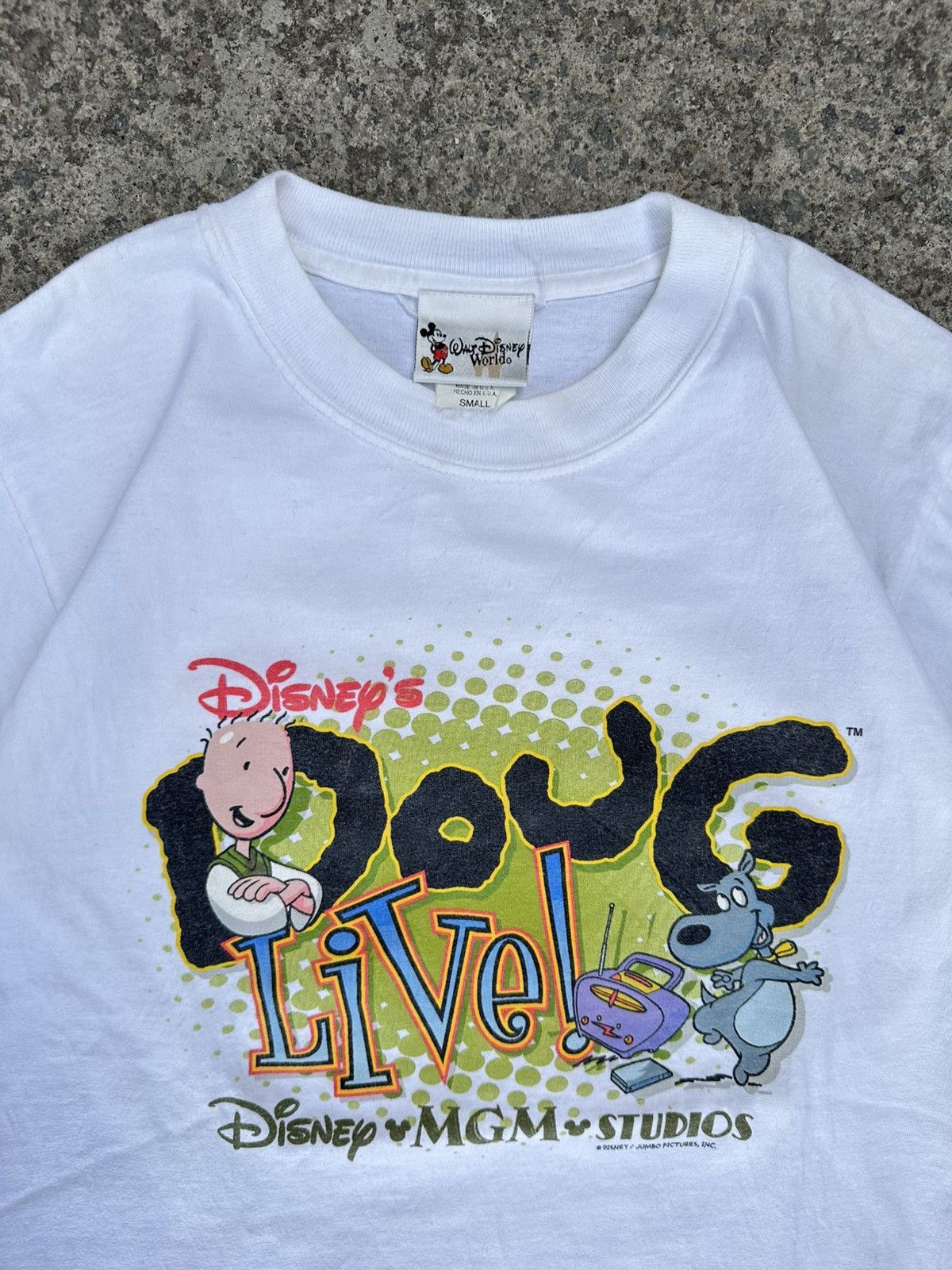 Disney Vintage 90s Disney MGM Studios Doug Live Park Tee Size US S / EU 44-46 / 1 - 2 Thumbnail