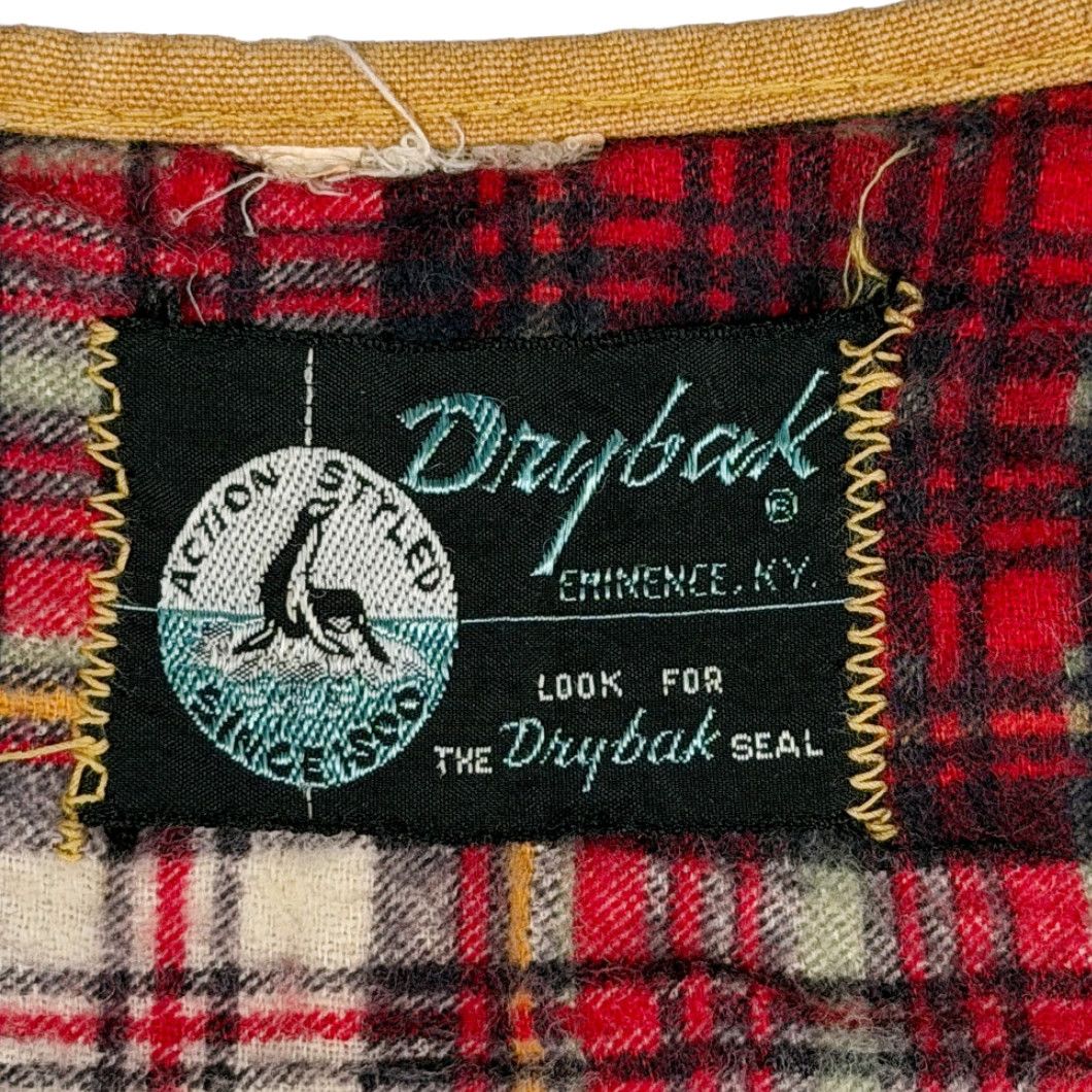 Vintage VINTAGE Drybak Hunting Vest Shirt Men Small Brown Duck Canvas Plaid Lined USA 60s Size US S / EU 44-46 / 1 - 3 Thumbnail