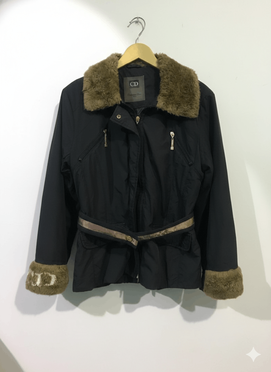 Christian Dior Monsieur christian dior rare vintage aviator jacket faux cd logo fur Size M / US 6-8 / IT 42-44 - 1 Thumbnail