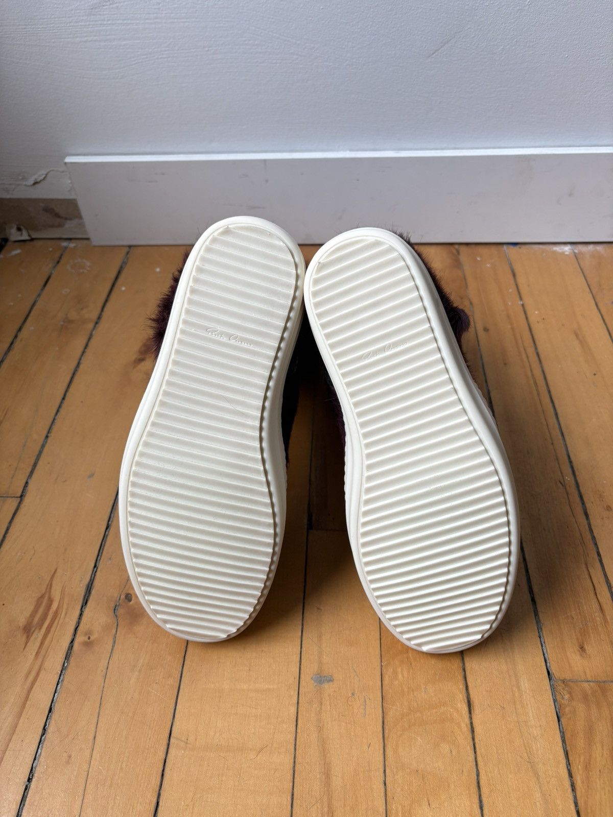 Rick Owens Rick Owens FW23 "Luxor" Amethyst Pony Hair Cargo Geobasket Size US 9.5 / EU 42-43 - 9 Thumbnail