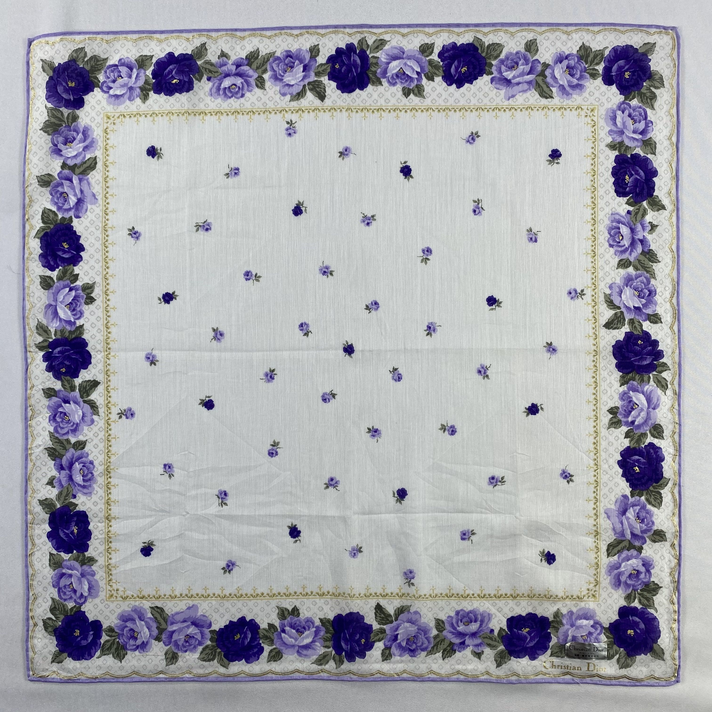 Vintage NWT Christian Dior Monsieur Handkerchief / Neckerchief-P1246 Size ONE SIZE - 1 Thumbnail