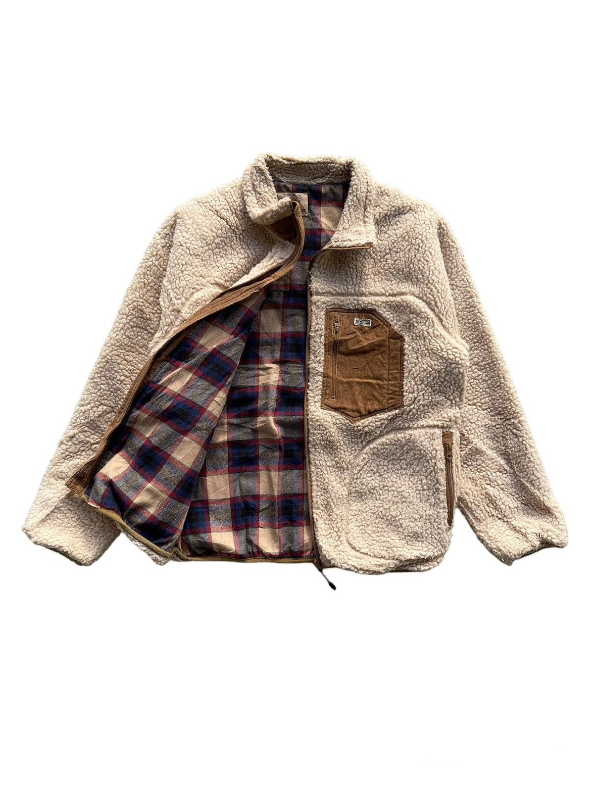 image of Golden Bear Fleece Light Jacket in Beige, Men's (Size Medium)