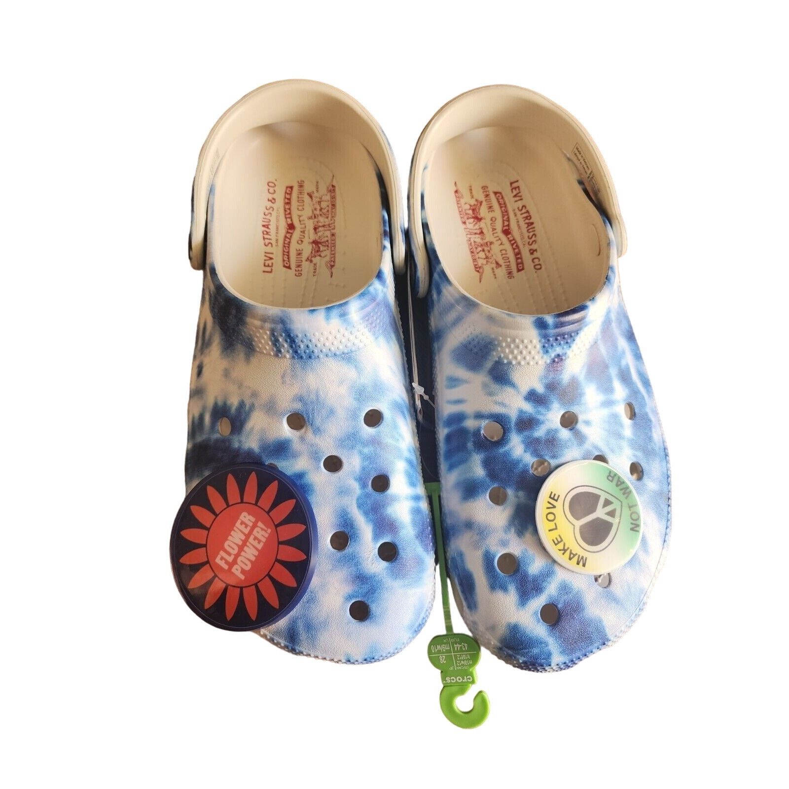 Crocs LEVIS X CROCS Classic Clogs Limited Edition M10/W12 Flower Size US 10 / EU 43 - 1 Thumbnail