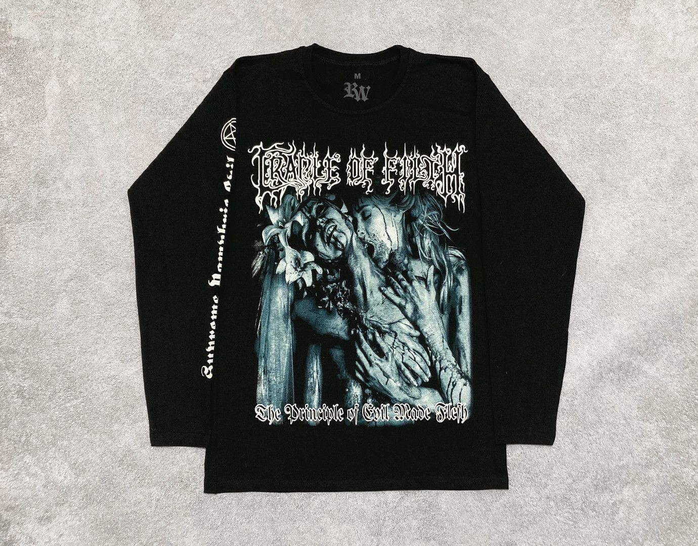 Band Tees × Vintage Cradle of Filth Evil Eve Pleaser Long Sleeve