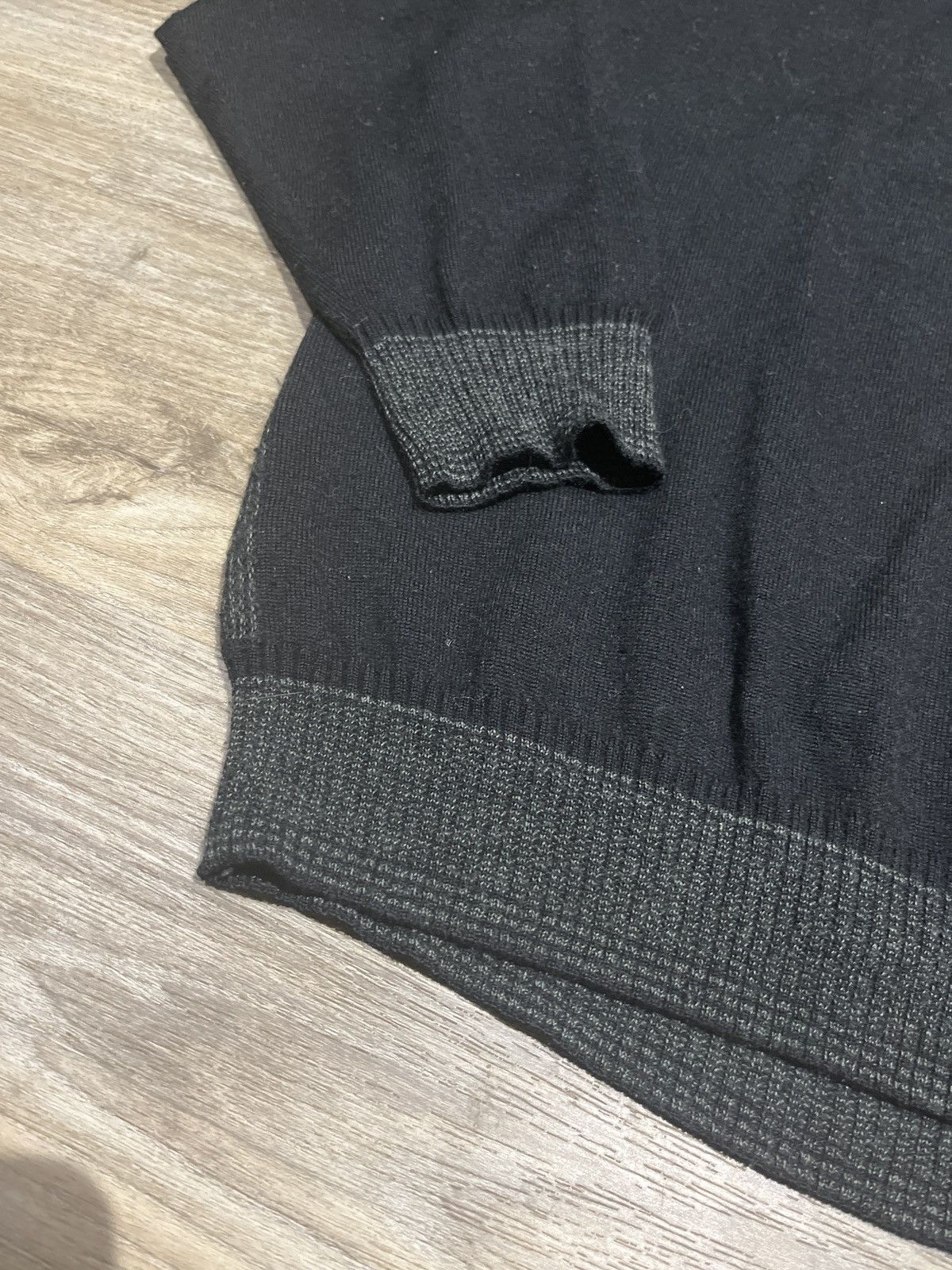 Vintage Black Long Sleeve Polo Size US XL / EU 56 / 4 - 4 Thumbnail