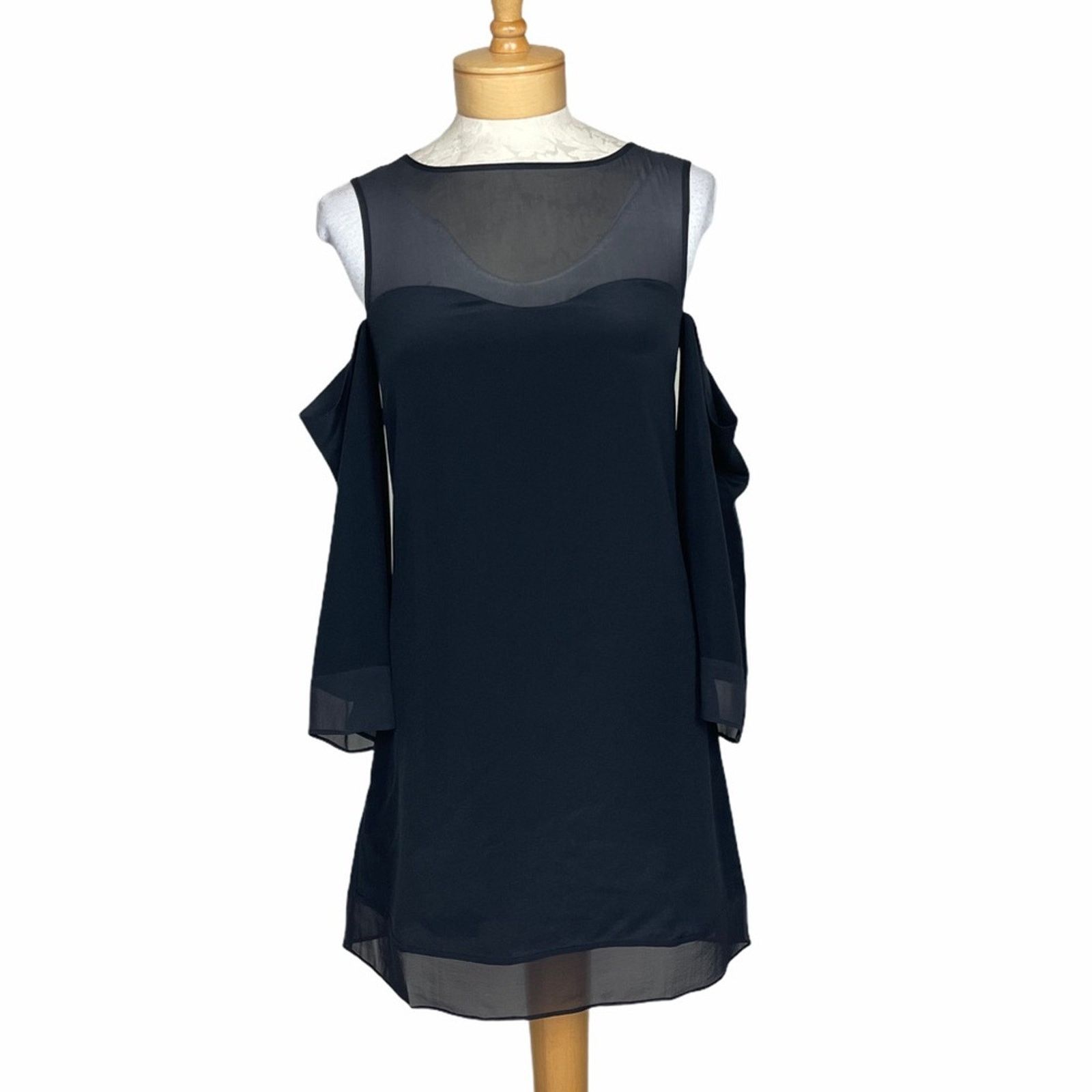 Marie Oliver Marie Oliver Anna Cut Out Shoulder Dress Black XXS Size XXS / US 00 / IT 34 - 2 Thumbnail
