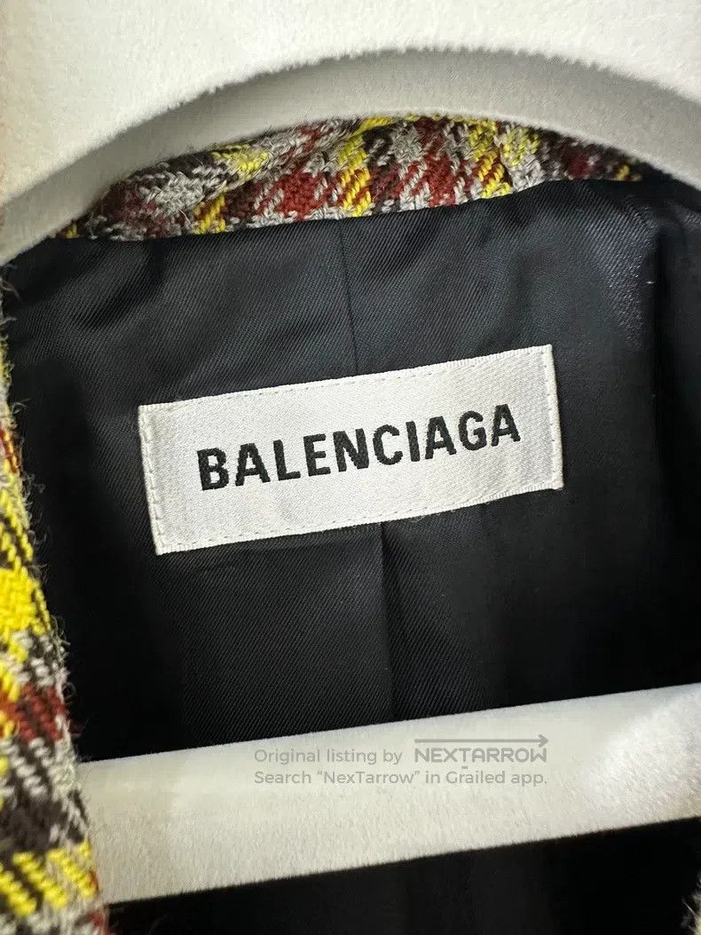 Balenciaga Balenciaga Checkered hourglass blazer Size XXS / US 00 / IT 34 - 7 Thumbnail