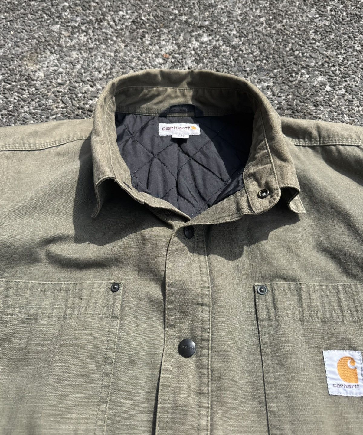 Carhartt Carhartt Army Green Work Jacket Size US XL / EU 56 / 4 - 3 Thumbnail