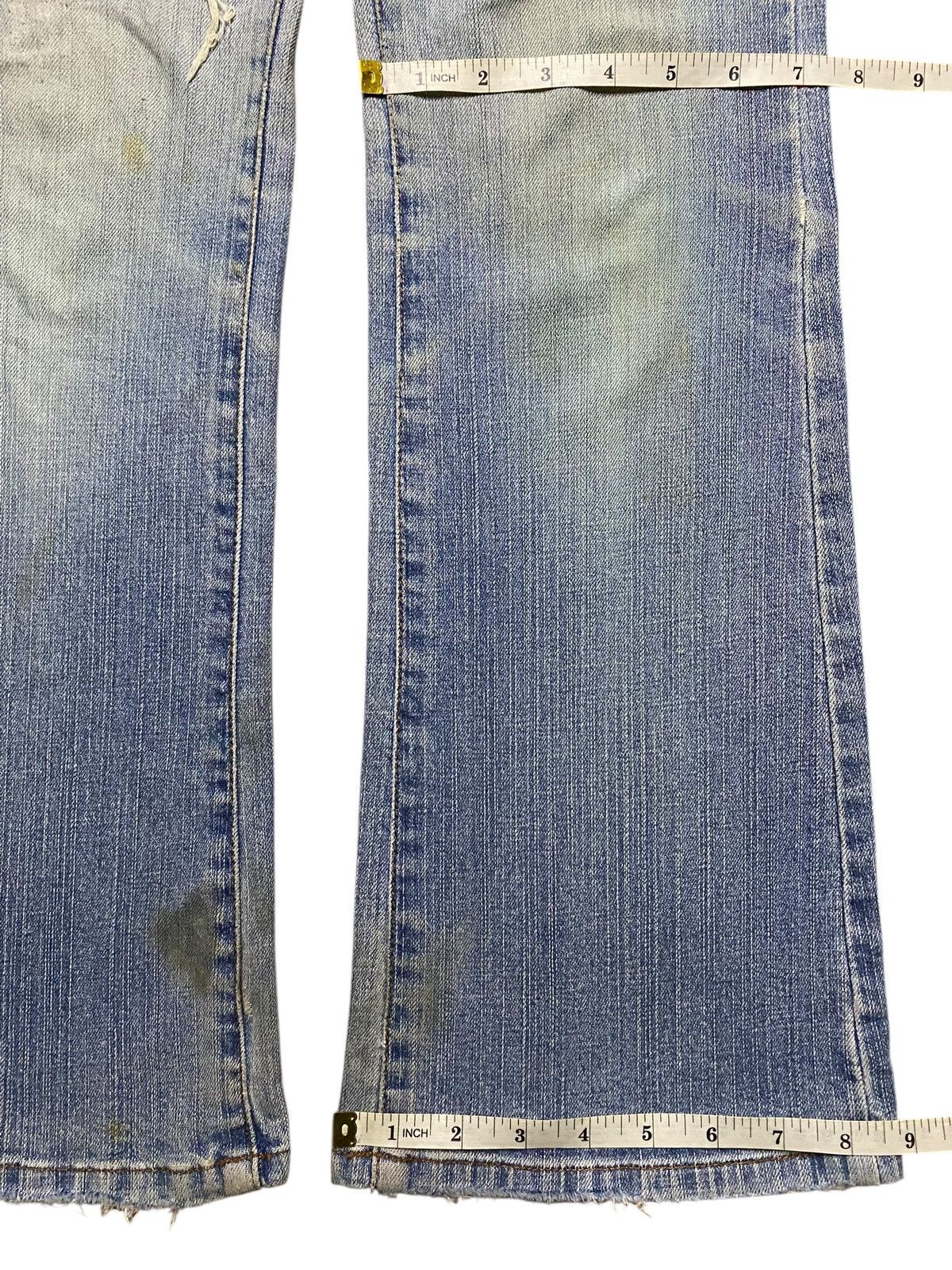 If Six Was Nine Vintage Japanese Brand Natural Garage Grunge Flare Jeans Size US 27 - 19 Thumbnail