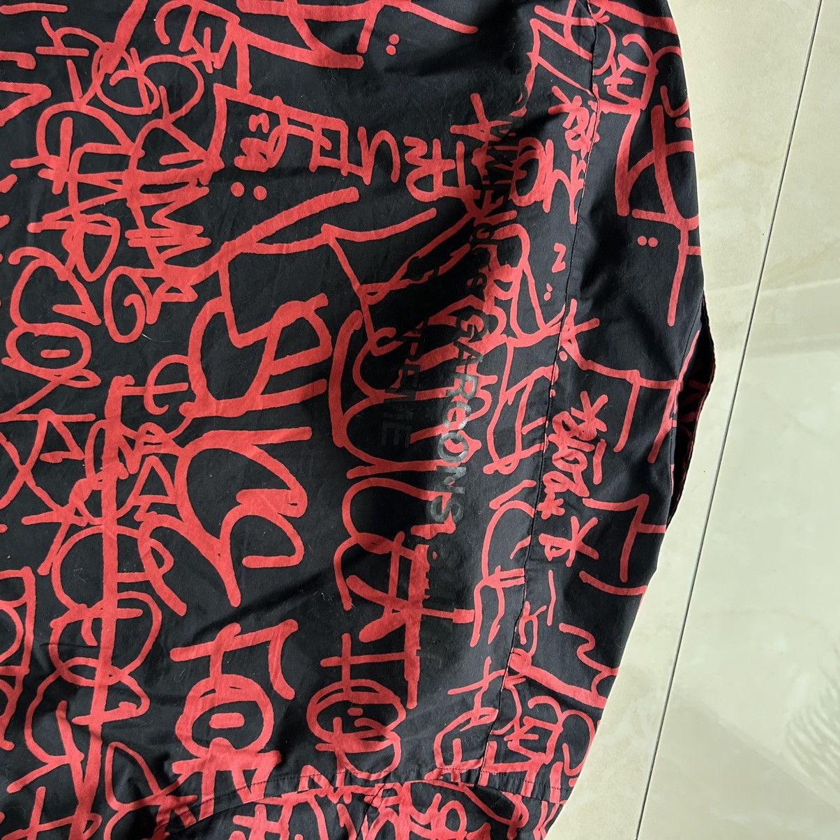 Comme des Garcons SHIRT × Supreme Cdg x Supreme Graffiti Zip Up Shirt Size US L / EU 52-54 / 3 - 4 Thumbnail