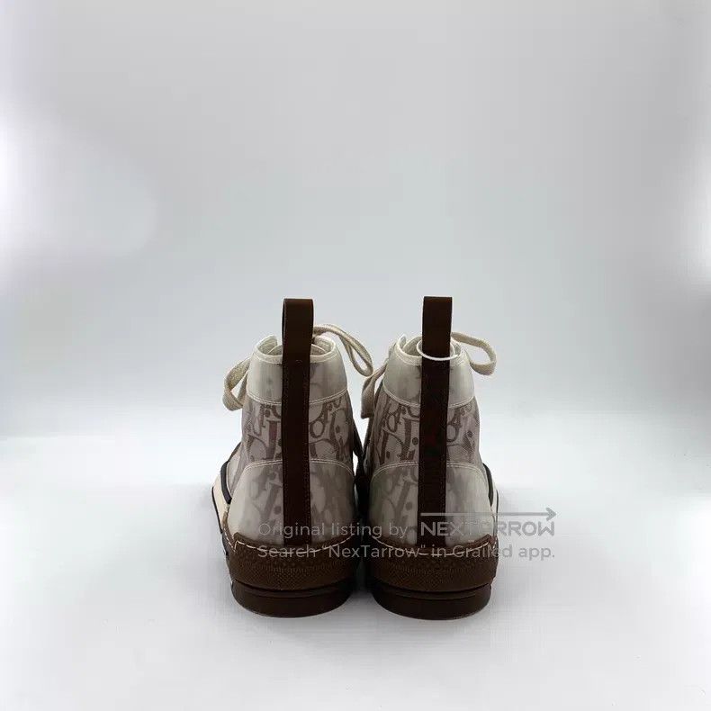 Dior Dior Dark brown logo old flower lace-up casual flat canvas Size US 10 / EU 43 - 4 Thumbnail