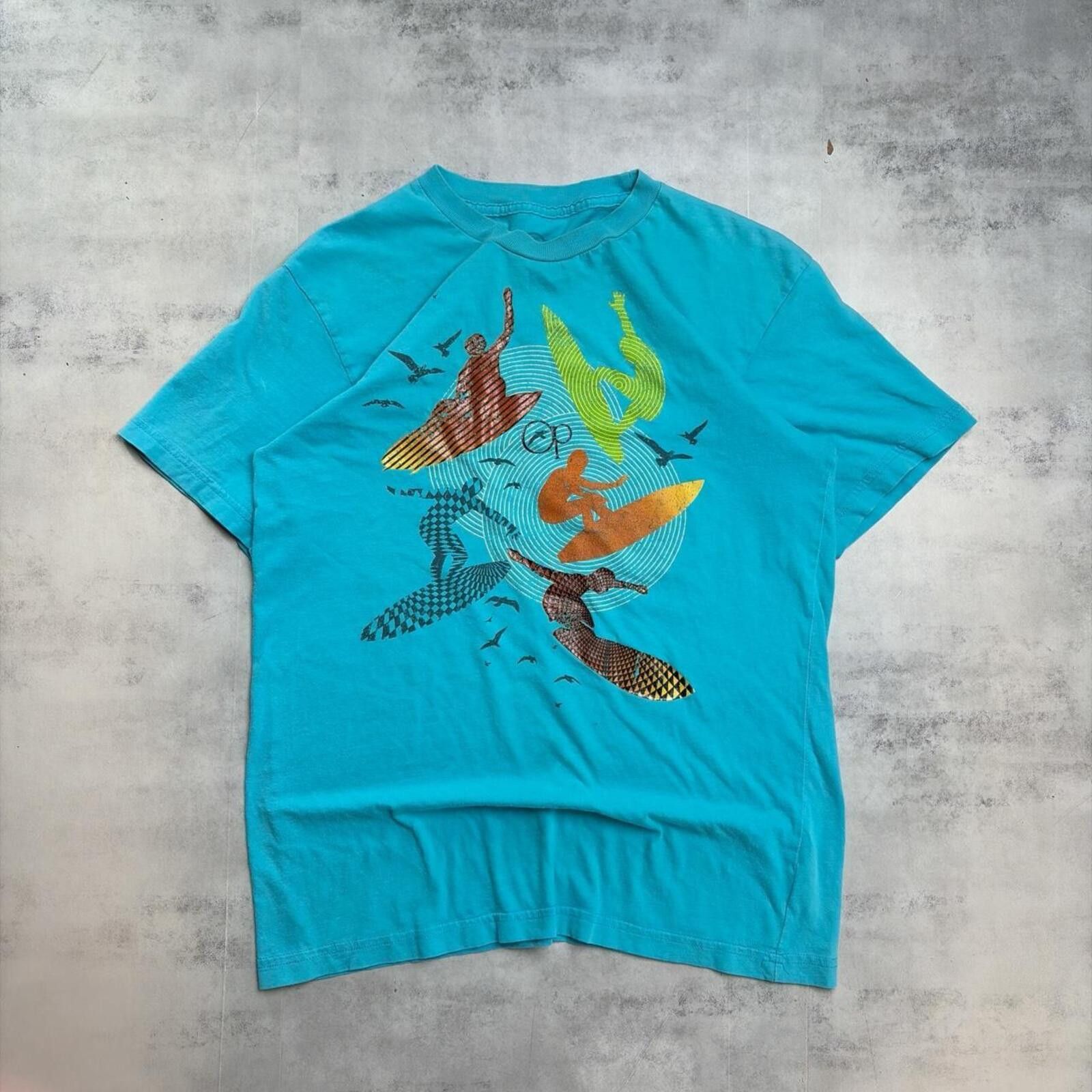 Ocean Pacific Y2K Teal Ocean Pacific Surf Grunge Skater T-Shirt Size US M / EU 48-50 / 2 - 1 Thumbnail