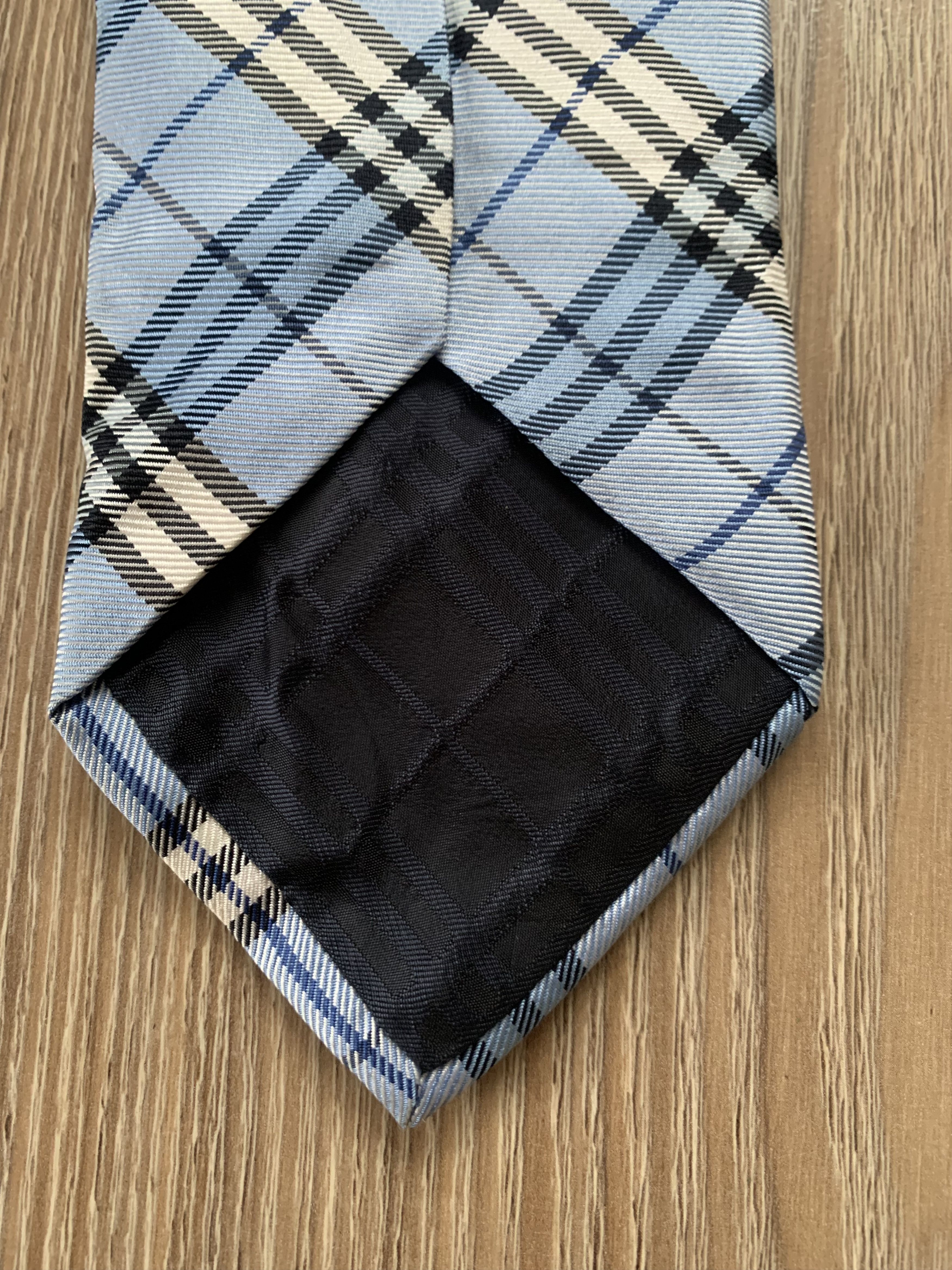 Burberry Burberry Light Blue Pattern Silk Tie Size ONE SIZE - 7 Thumbnail