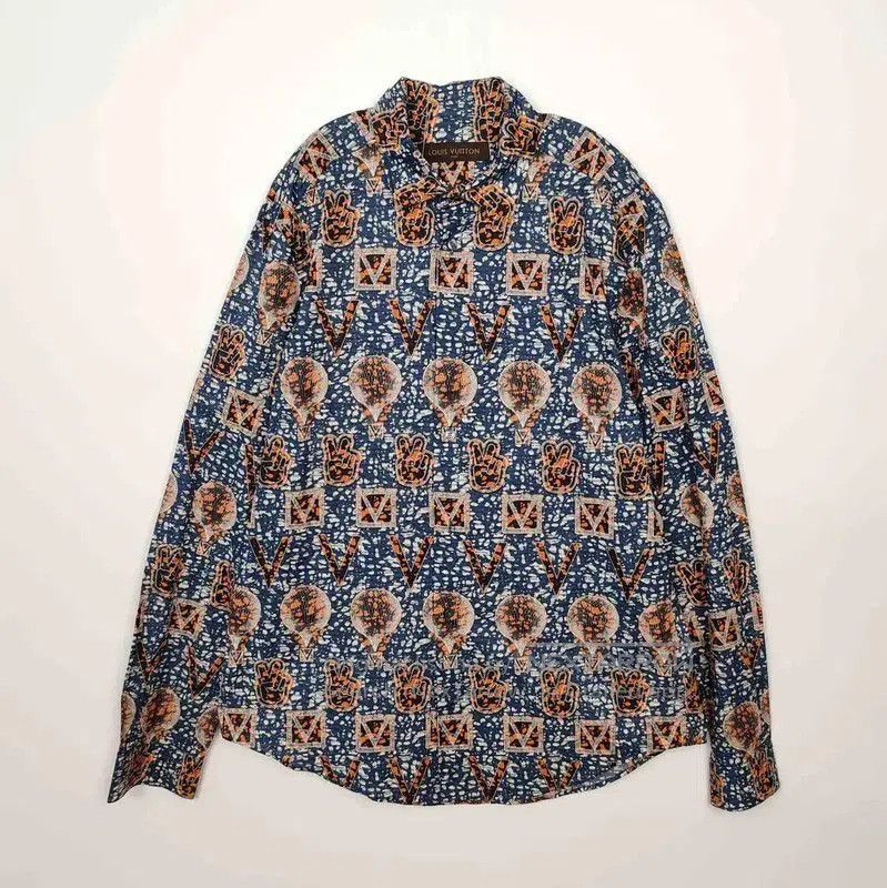 Louis Vuitton Louis Vuitton Brown Cotton Men's Shirt XL . Size US XL / EU 56 / 4 - 1 Thumbnail