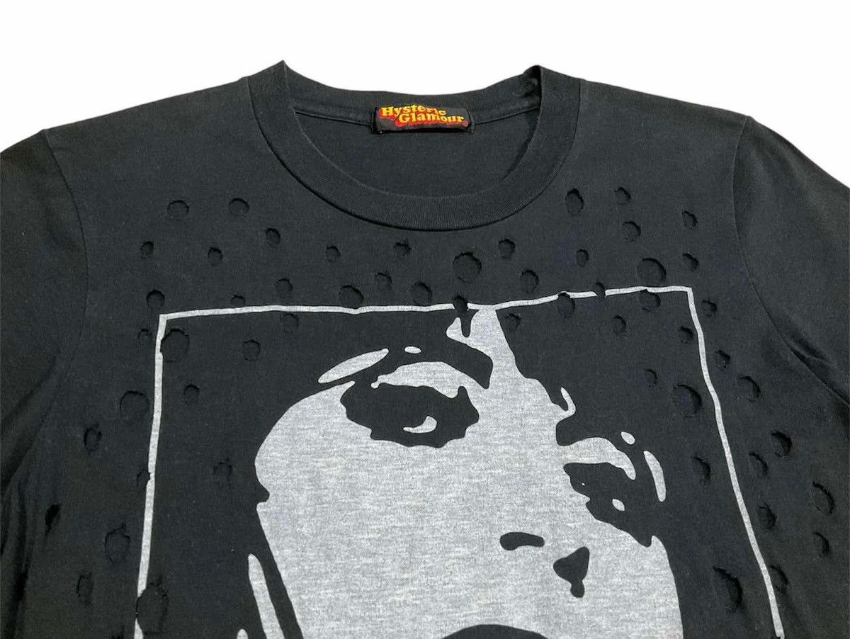 Hysteric Glamour × Japanese Brand × Seditionaries 🔥Y2K Vinagge Hysteric Glamour Shirt Bullet Hole Distressed Size US XS / EU 42 / 0 - 6 Thumbnail