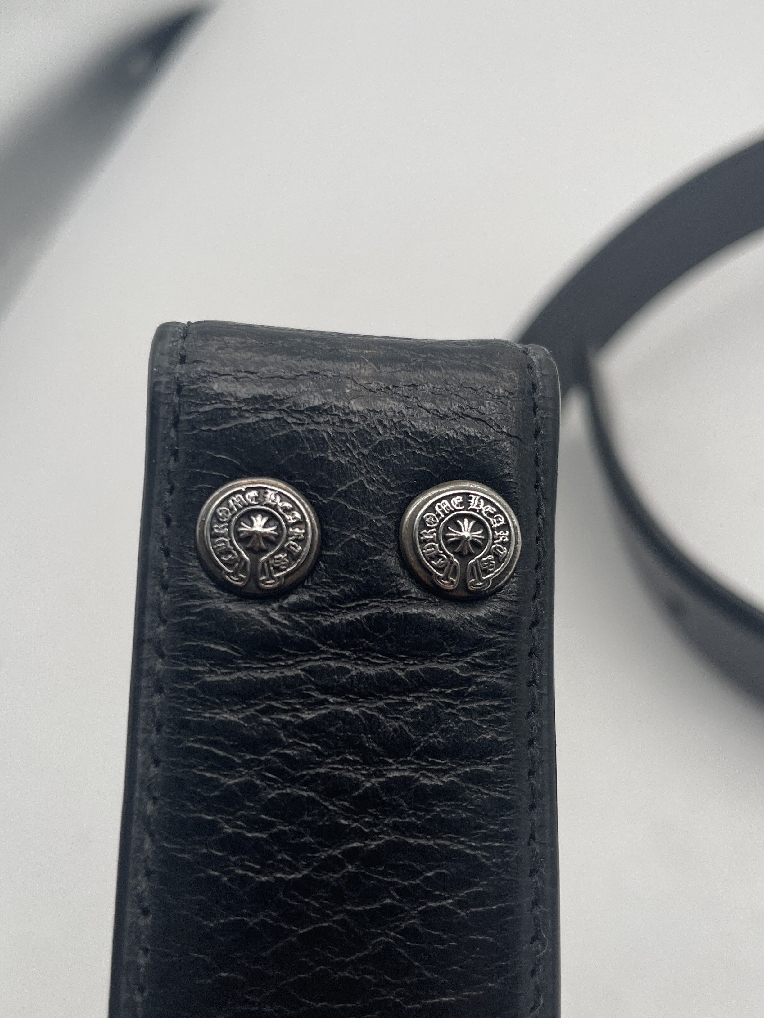 Chrome Hearts Chrome Hearts Black Leather Belt/Strap Size 32 - 3 Thumbnail
