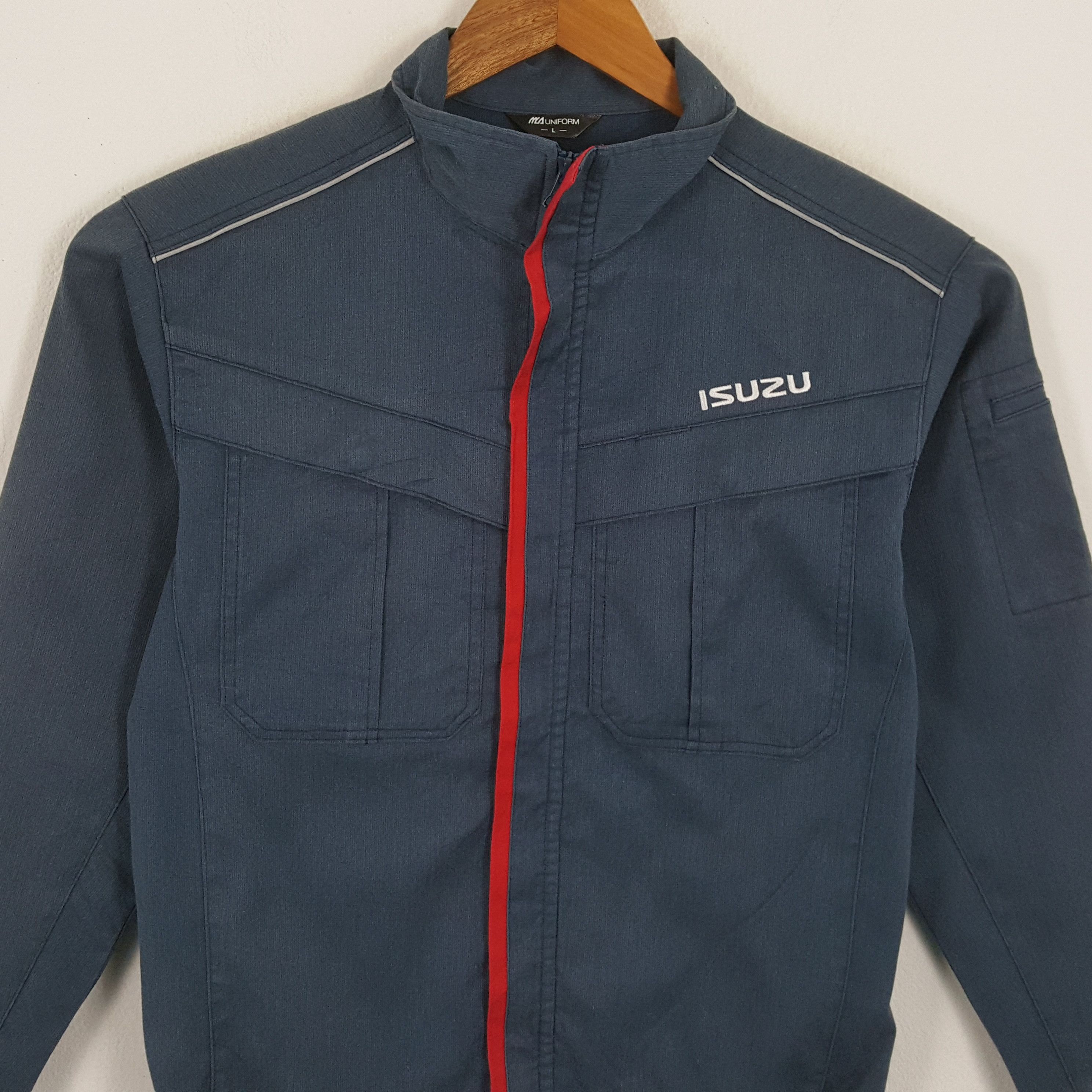 Japanese Brand × Vintage Vintage ISUZU Japanese Vehicles Motorsports Company Jacket Size US M / EU 48-50 / 2 - 2 Thumbnail