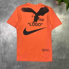Off-White X Nike Virgin Abloh NRG A6 Tee Tuxedo Print T-shirt Orange Size  Small