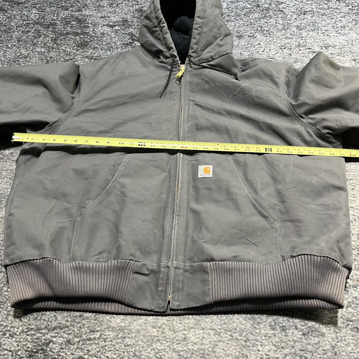 Carhartt VINTAGE CARHARTT GRAY CANVAS WORKWEAR HOODED JACKET SIZE XXL Size US XXL / EU 58 / 5 - 11 Thumbnail