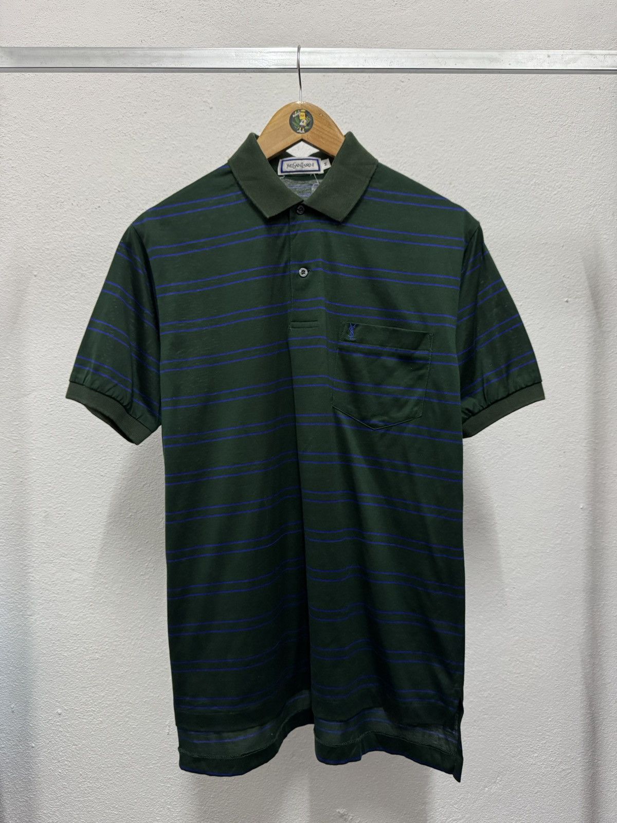 Yves Saint Laurent Vintage YSL Striped Polos Tee Size US M / EU 48-50 / 2 - 1 Thumbnail
