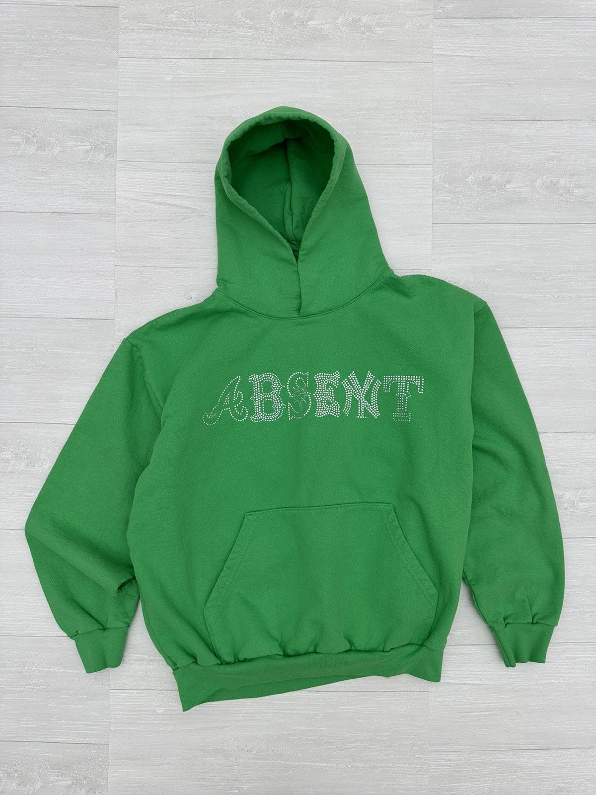 Absent RARE OG Absent Rhinestone Logo Heavyweight Logo Hoodie XL Size US XL / EU 56 / 4 - 3 Thumbnail
