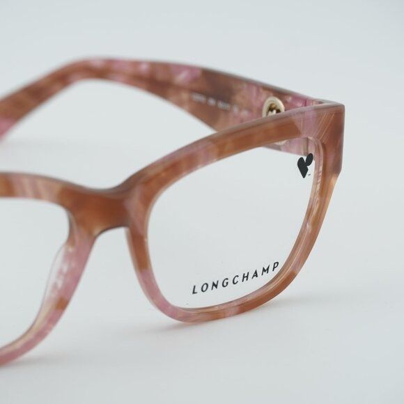 Longchamp Longchamp LO2743 259 Eyeglasses Marble Rose 52mm Cat Eye Size ONE SIZE - 7 Thumbnail