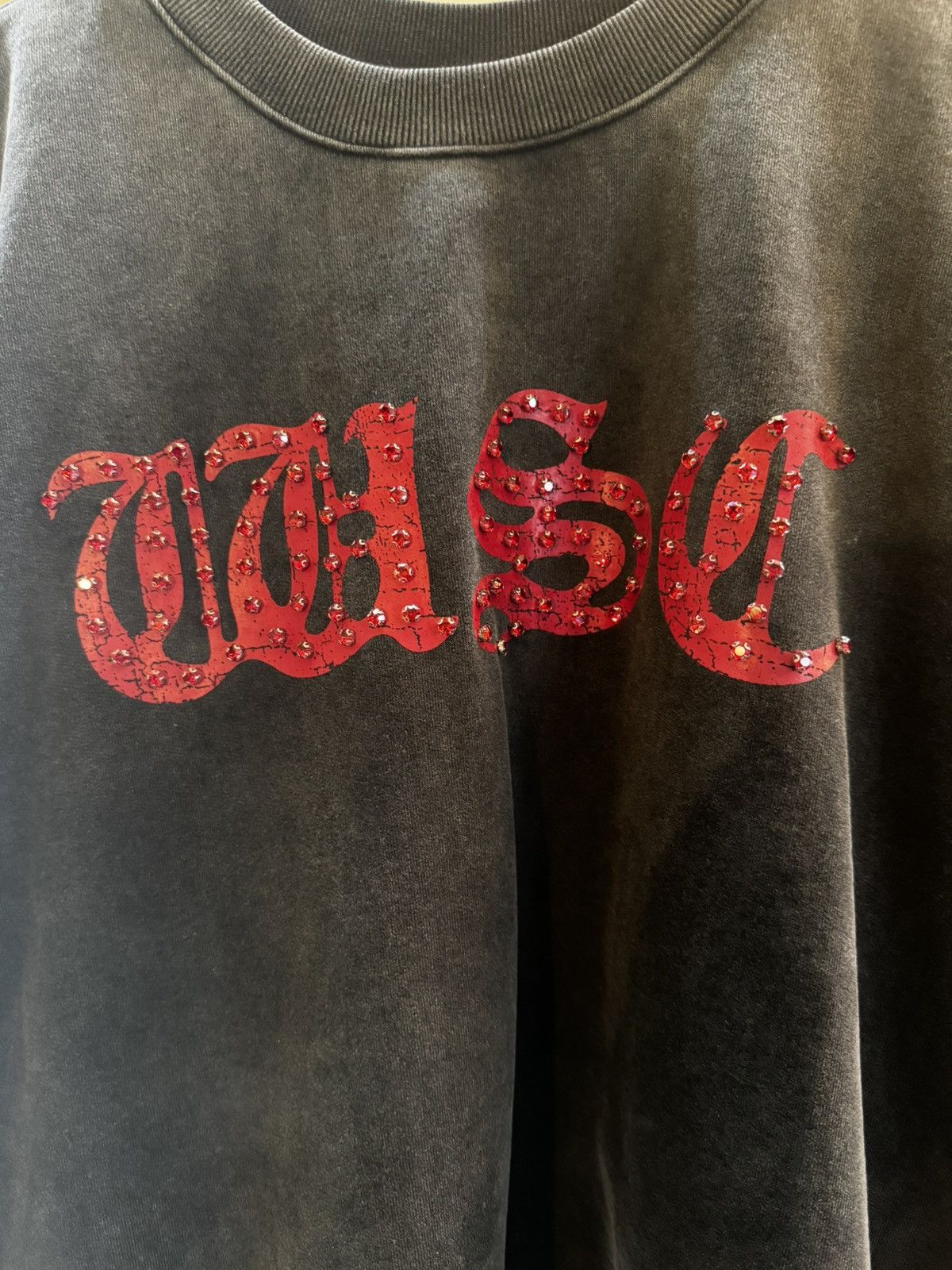 Whensmokeclears WSC Sleeveless Heavyweight Tee | Off Black/Red Size US M / EU 48-50 / 2 - 2 Thumbnail