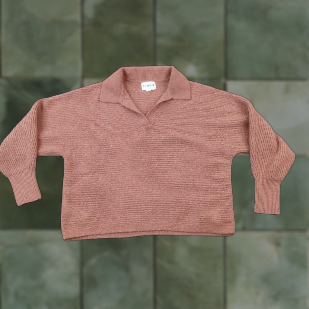 Olive Olive & Oak Sweater Womens Small Pink Pullover Long Sleeve Soft Collared Size S / US 4 / IT 40 - 1 Thumbnail