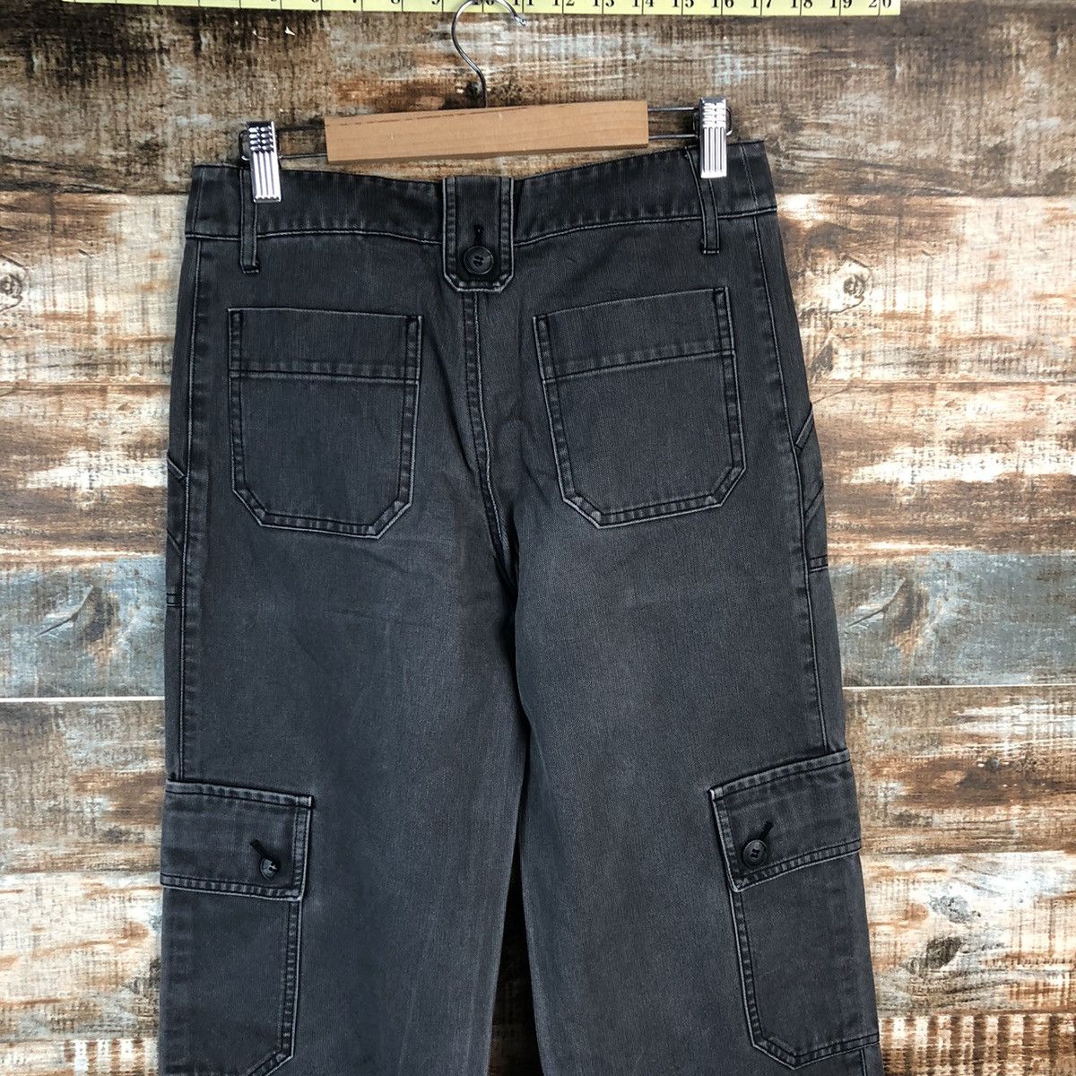 Japanese Brand DL Tasse Tasse Black Cropped Pants #C1241 Size US 27 - 14 Thumbnail