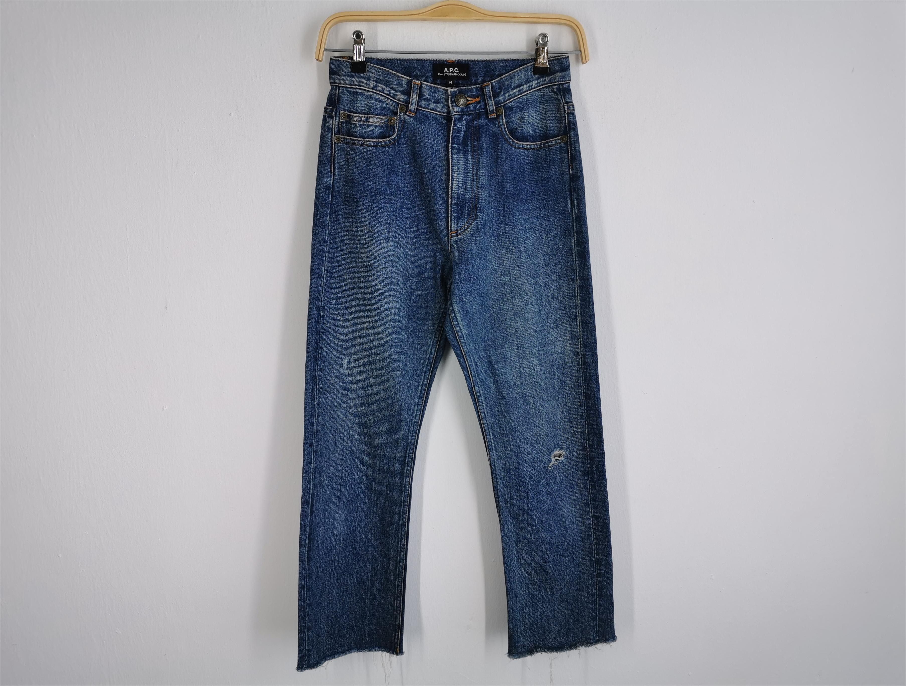 A.P.C. Distressed Vintage Size 24 A.P.C. Cut Off Denim Jeans Size 26" / US 2 / IT 38 - 1 Thumbnail