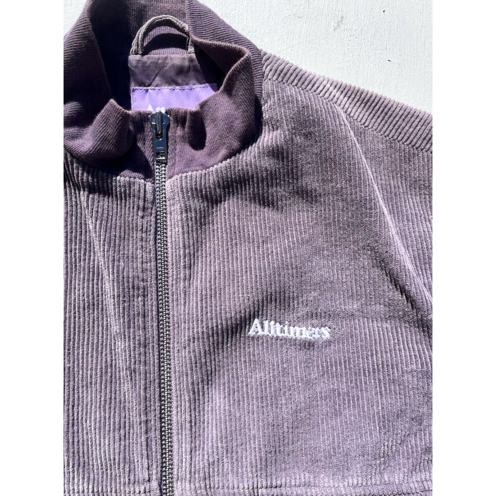 Alltimers Alltimers Jacket Purple Jeremih M Cord Retro Full Zip Bomber Street Logo Mens Size US M / EU 48-50 / 2 - 2 Thumbnail