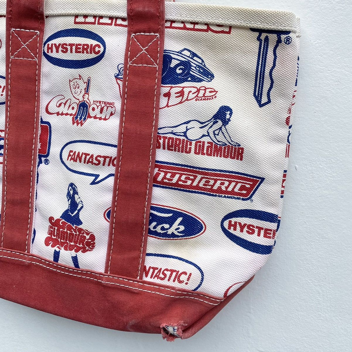 Hysteric Glamour Hysteric Glamour Fuck Printed Tote Bag Hysteric Distressed Size ONE SIZE - 12 Thumbnail
