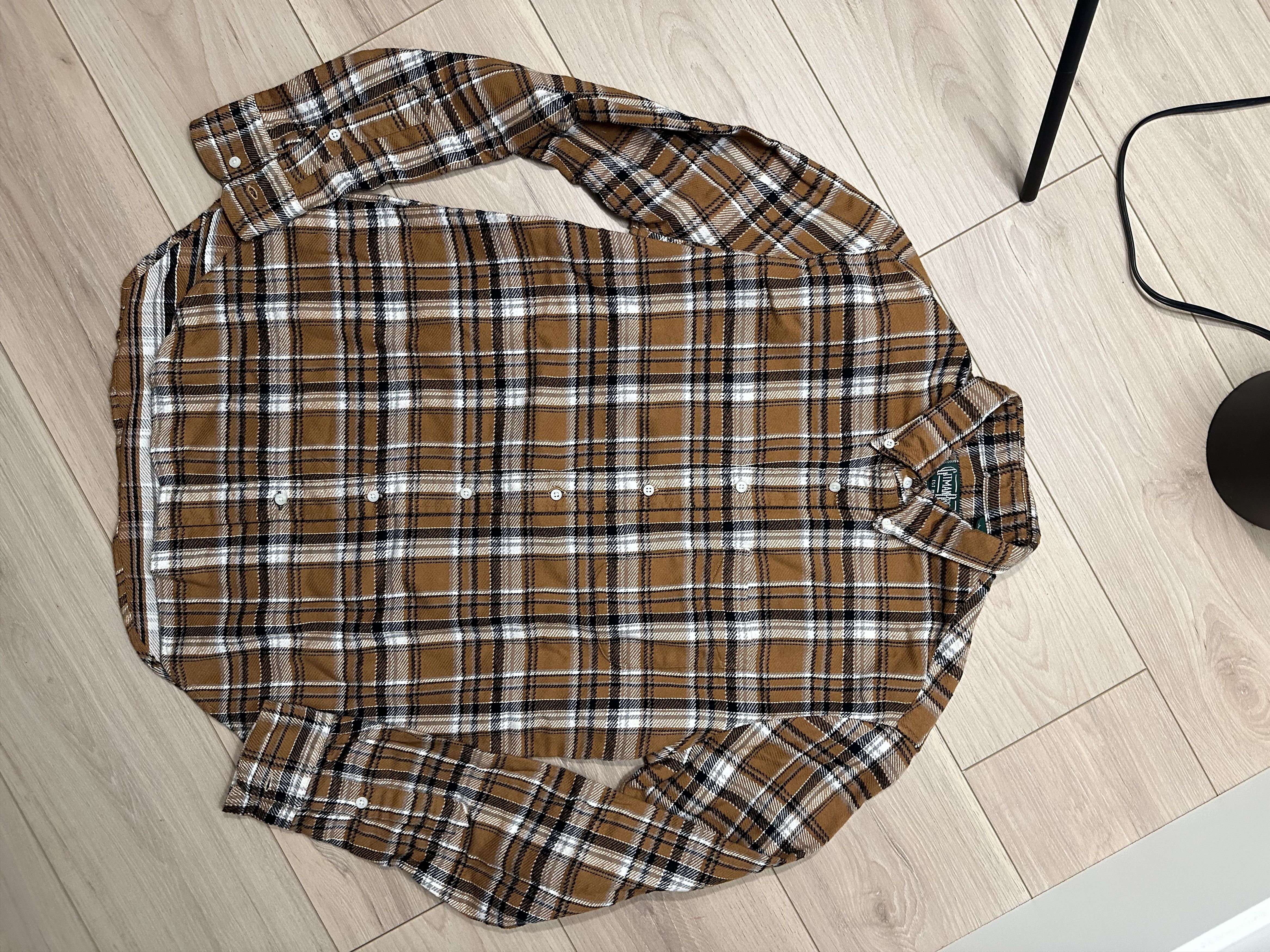 image of Gitman Bros Vintage Brown Brushed Triple Yarn Shirt, Men's (Size 2XL)