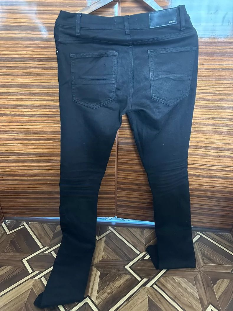 Amiri Amiri Leather patchwork jeans 2501-Nextarrow Size US 31 - 2 Thumbnail