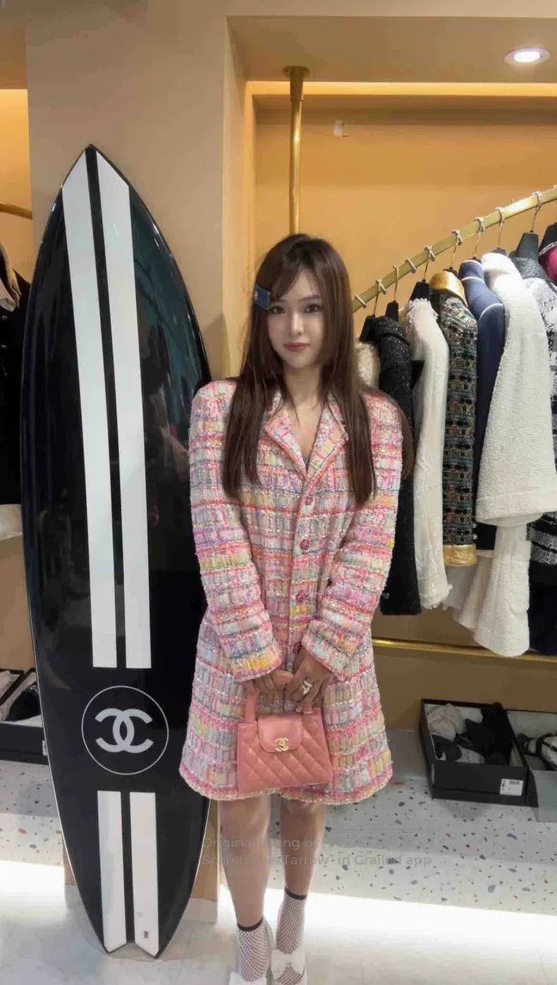 Chanel Chanel Pastel glitter lapel coat Size M / US 6-8 / IT 42-44 - 8 Thumbnail