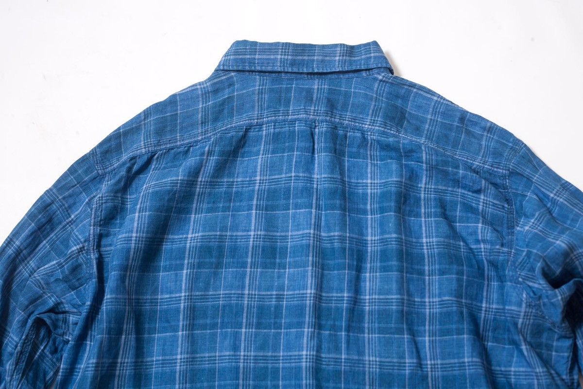Polo Ralph Lauren Polo Ralph Lauren Classic Fit Indigo Linen Shirt Size US XXL / EU 58 / 5 - 12 Thumbnail