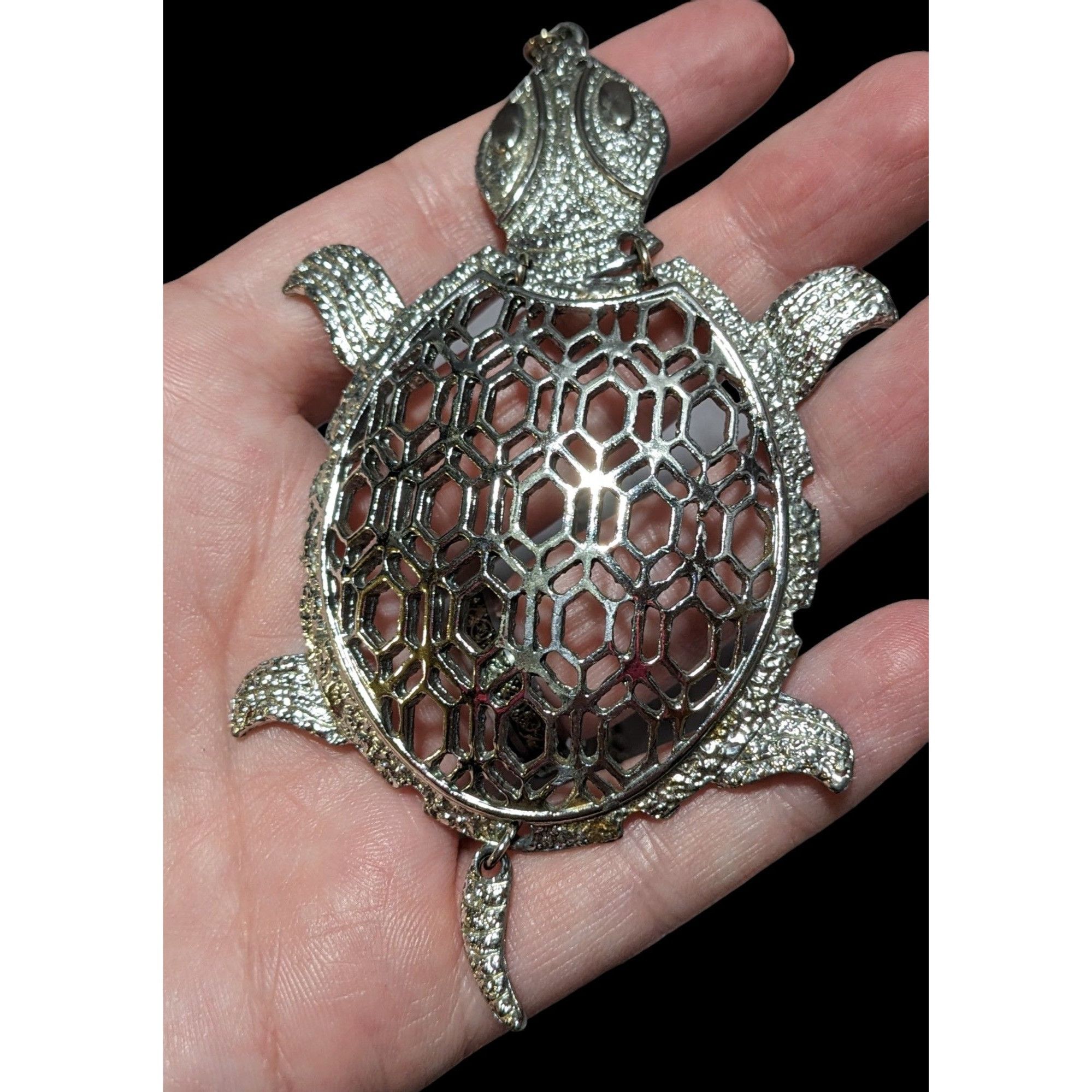 Other Vintage Articulated Turtle Necklace Size ONE SIZE - 13 Thumbnail