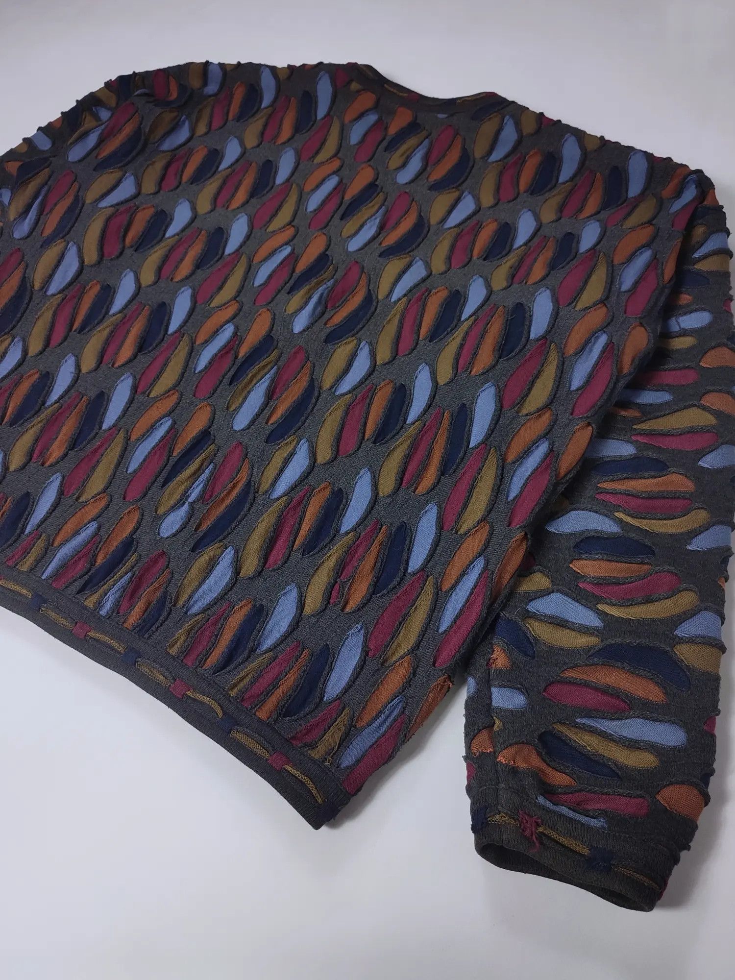 Coogi × Tundra Canada × Vintage Vintage 90’s Tundra Knit Rainbow boxy distressed Sweater Size US M / EU 48-50 / 2 - 8 Thumbnail