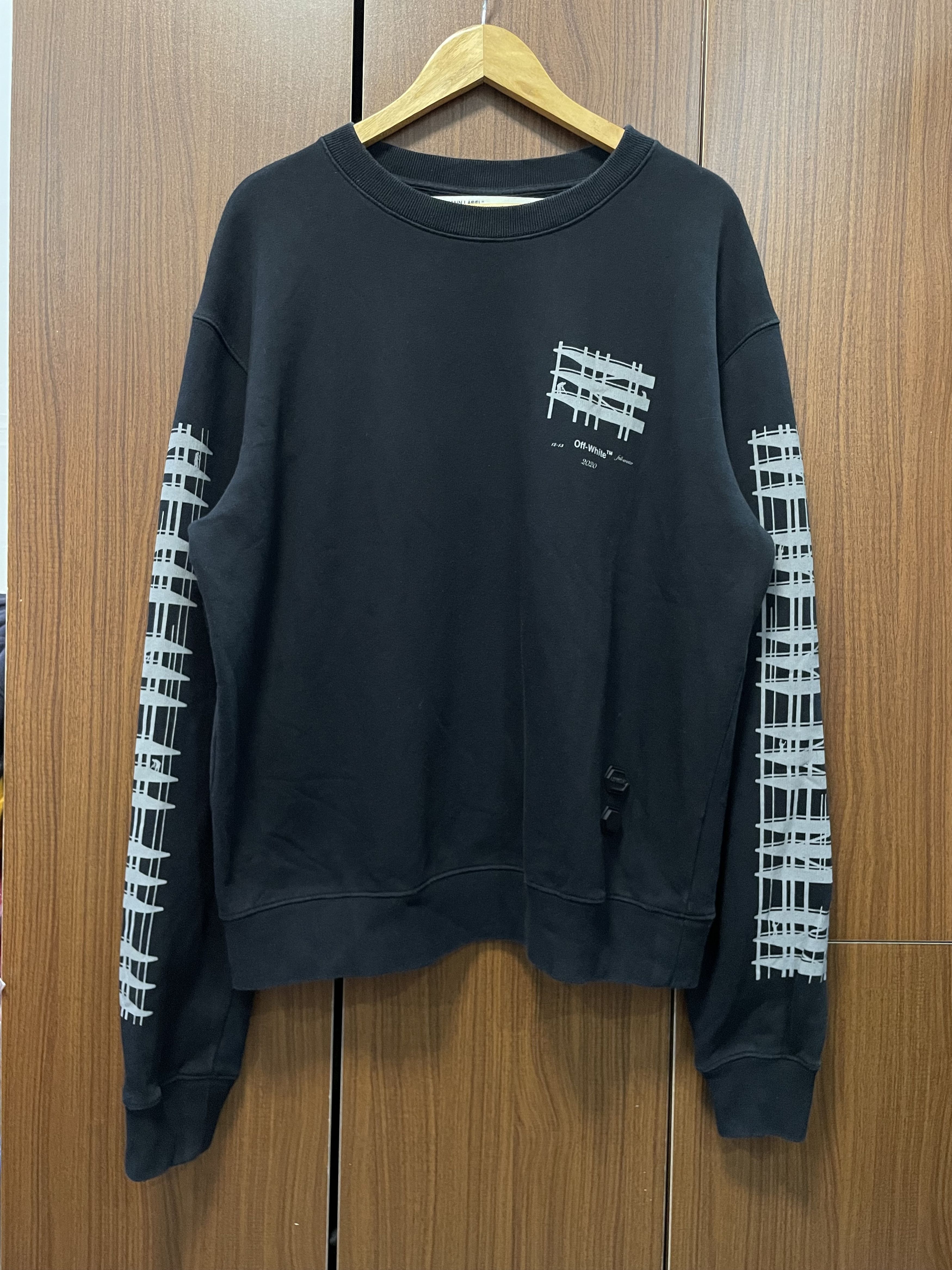 Off-White Off-White 11th Anniversary Diag Industrial Mantuman Sweater Size US L / EU 52-54 / 3 - 2 Thumbnail