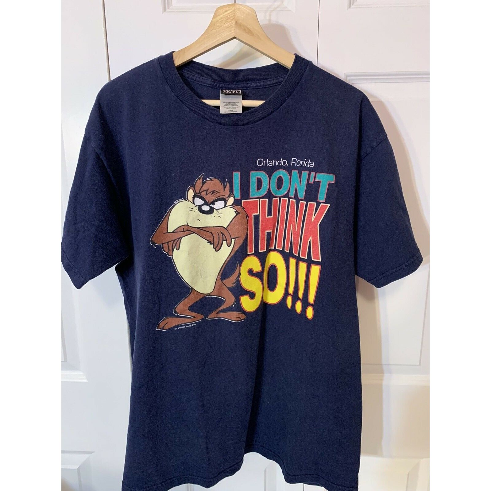 Other Vtg 2000 Orlando Florida TAZ I Don’t Think SO! Men’s Sz XL T Size US XL / EU 56 / 4 - 6 Thumbnail