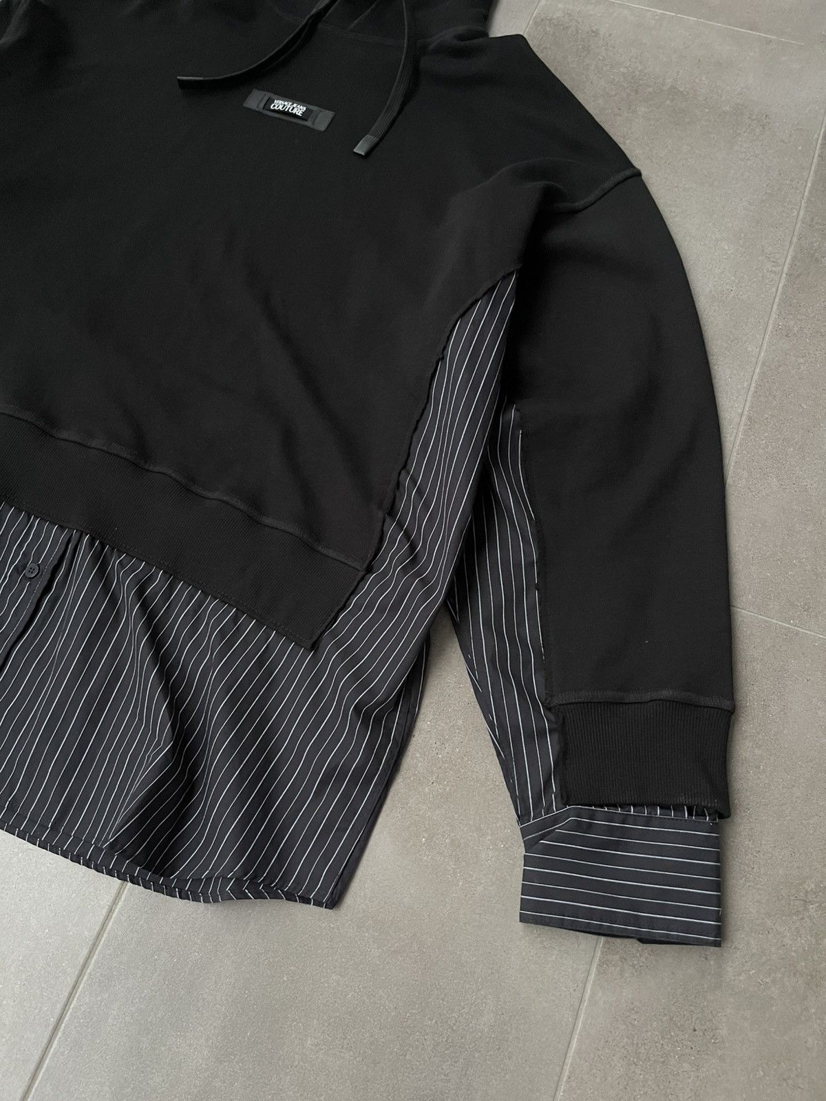 Versace !DS! SS23 Versace Stripped Paneled Reworked Sweatshirt Size US M / EU 48-50 / 2 - 10 Thumbnail