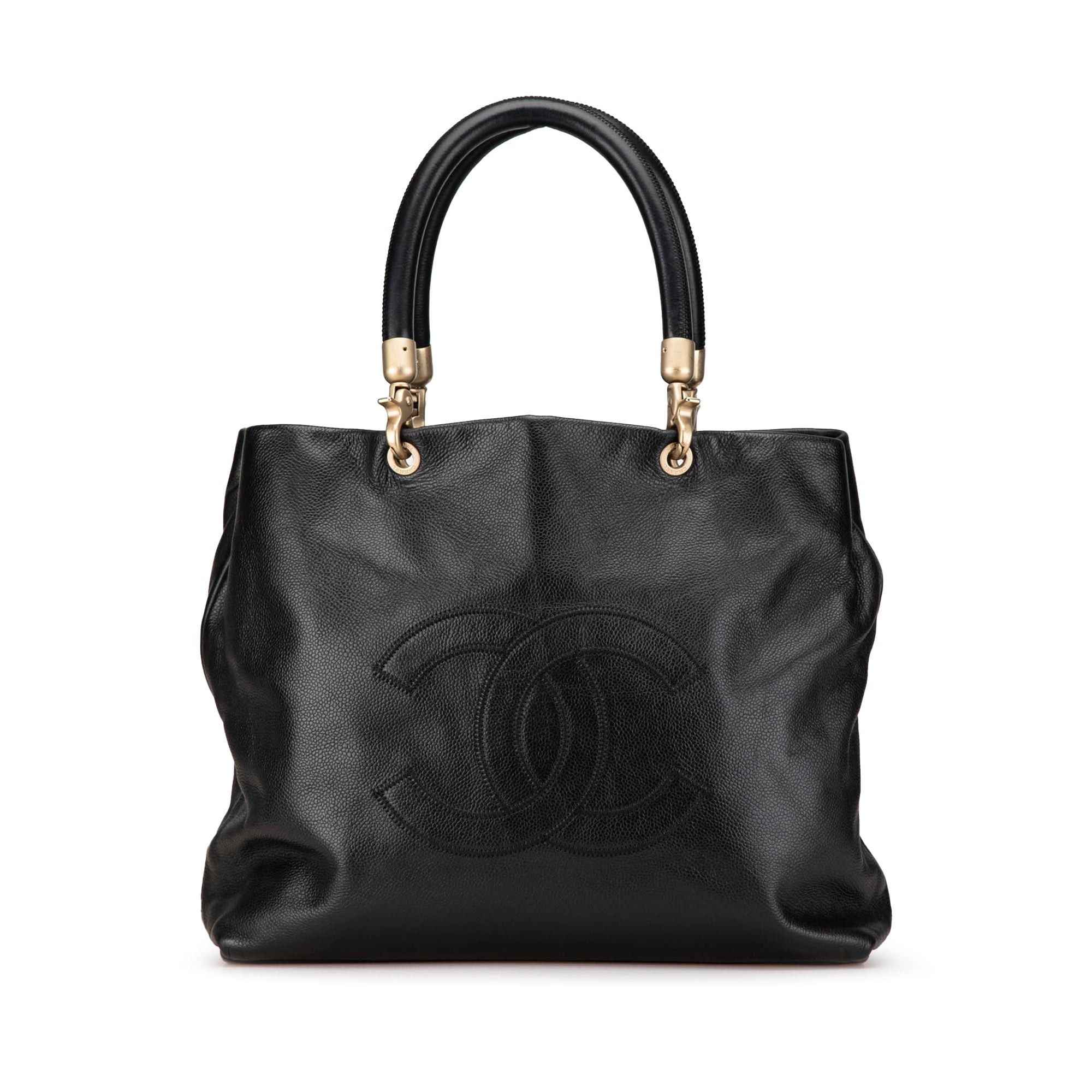 Chanel CC Caviar Tote Black