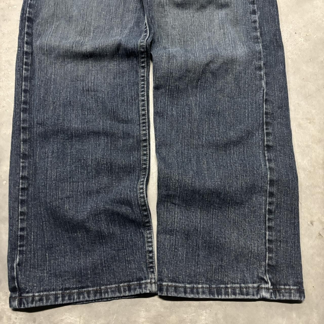 Japanese Brand × Vintage Crazy Vintage Y2K/2000s Grunge Dark Wash Denim Jeans! Size US 34 / EU 50 - 6 Thumbnail