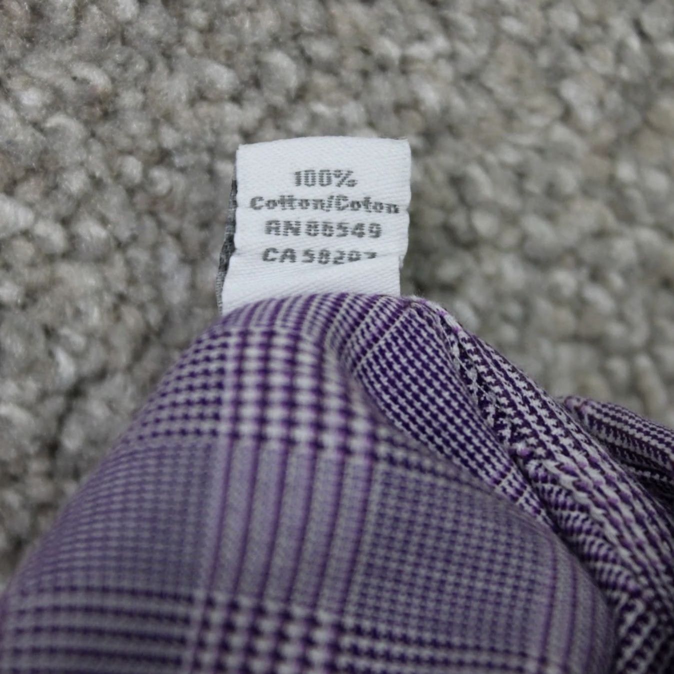 Tommy Bahama Tommy Bahama Shirt Mens 17 36/37 Purple 100% Cotton Long Sleeve Button Down Size US XL / EU 56 / 4 - 7 Thumbnail