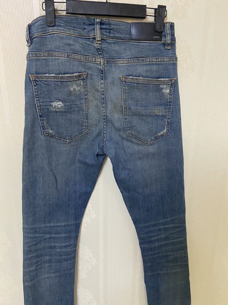 Amiri Amiri 15OG blue patchwork leather jeans Size US 28 / EU 44 - 7 Thumbnail